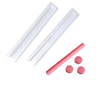 LaceDaisy DIY tubo largo de espuma de postre molde de silicona molde para hacer jabones, molde de vela hecho a mano, decoración de pasteles, herramienta, decoración de artesanías, decoración