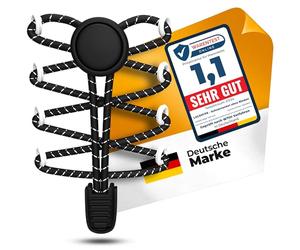 LaceHype - 2 o 1 par de cordones sin atar. Elástico con sistema de cordones rápidos de goma, SK02 - Cordones sin atar - para zapatillas deportivas, zapatos infantiles, zapatillas de correr