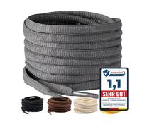 LaceHype 2 pares de cordones ovalados resistentes al desgarro LC6 de repuesto de poliéster para zapatillas deportivas, zapatillas de correr y zapatillas de deporte, gris oscuro, 150cm - 2 Paar
