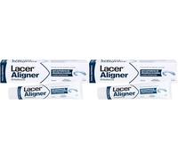 LACER ALIGNER - Pasta de Dientes para Ortodoncia Invisible y Brackets, 125 ml, Anticaries y Antiplaca, Remineralizante con Flúor, Protege el Esmalte y las Encías, Sabor Menta, Uso Diario