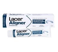 LACER ALIGNER - Pasta de Dientes para Ortodoncia Invisible y Brackets, 125 ml, Anticaries y Antiplaca, Remineralizante con Flúor, Protege el Esmalte y las Encías, Sabor Menta, Uso Diario