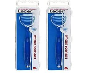 LACER CDL - Limpiador Lingual, Higiene Bucal Diaria, Limpia la Lengua, Elimina la Placa Bacteriana, Evita el Mal Olor, Ayuda a Realizar una Mejor Digestión, Uso Diario (Paquete de 2)