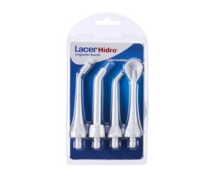 LACER HIDRO - Pack 4 Recambios para Irrigador Bucal Hidro Advanced, Cepillo Irrigador Dental, Limpiador Lingual y Subgingival, Cepillo Eléctrico, Irrigación bucal y Masaje de Encías, Limpieza Profunda
