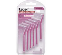 LACER - Cepillo Interdental Angular Ultrafino 6 Unidade, Mango Angulado, Máxima Eficacia, Filamentos Tynex, Previene y Elimina la Placa Bacteriana, Cerdas Suaves