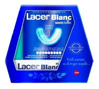 LACERBLANC - Kit Blanqueador + Pasta de Dientes Sabor Menta 75ml, Elimina las Manchas Dentales, Acción Blanqueadora de Efecto Inmediato, 10 Usos