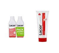 LACER - Pack Colutorio 2 x 50 ml + Pasta de Dientes 200ml para Uso Diario - Con Flúor y Sin Alcohol - Previene la Caries y la Placa Dental - Acción Antimicrobiana