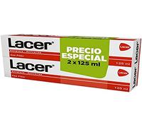 Lacer Pasta dentífrica antiplaca y anticaries con flúor – Pack 2 x 125 ml