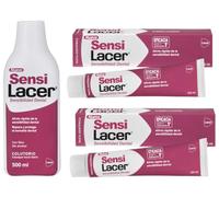 Lacer SensiLacer Colutorio con Flúor 500 ml + Lacer SensiLacer Pasta Dental con Flúor 2x125 ml