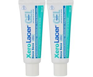 LACER XERO - Gel Tópico 50 ml, Gel Dental, Alivio de la Sequedad Oral, Refresca la Boca, Remineraliza el Esmalte, Refuerza las Encías, Reequilibra la Flora Bacteriana (Paquete de 2)