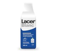 LACERBLANC - Colutorio Sabor Menta 500 ml, Enjuague Bucal de Uso Diario, Múltiples Beneficios, Acción Blanqueadora, Previene Placa Bacteriana, Caries y Protege las Encías