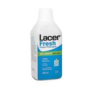 LACERFRESH - Fresh Colutorio 600 ml, Enjuague Bucal Diario, Combate el Mal Aliento, Protección de Encias, sin Alcohol, con Flúor y Triclosán, Sabor Fresco de Efecto Prolongado
