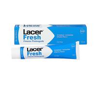 LACERFRESH - Gel Dentífrico 125 ml Laminado, Antiplaca Dental, Previene la Caries, Protege las Encias, Enmascara el Mal Aliento, Boca Fresca, Sana y Protegida, Efecto Prolongado