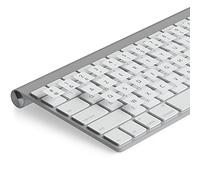 Lacerto® Adhesivo francés para teclado iMac, 14 x 14 mm, laminado protector mate, Autocollants Clavier français Pour iMac | Pegatinas francesas AZERTY for iMac Keyboard, color blanco