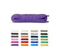 Laceter Cordones Planos de Algodón 8mm para Zapatillas Deportivas y Sneakers - Compatibles con Nike, Adidas, Converse, Vans - Resistencia y Comodidad - Fabricado en España - Púrpura, 150 cm