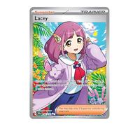 Lacey 166/142 - Tarjeta de entrenamiento de arte completo ultra rara | Cartas Pokémon brillantes | Cartas raras de Pokémon | Corona estelar | Pokemon escarlata y violeta | Titan Cards autenticado