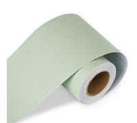 LaCheery Cenefa Adhesiva Cocina Verde Vinilo Adhesivo Muebles Mate 7.6cm x 500cm Cenefas Adhesivas Baño Vinilo Color Liso Impermeable Friso Pared Autoadhesivo Papel Pintado para Espejo Salon Armario