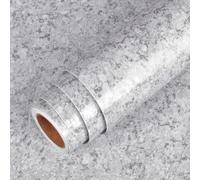 LaCheery Vinilo Adhesivo Muebles Gris Claro Vinilo Encimera Cocina Granito 40cm x 200cm Rollo Papel Adhesivo Para Muebles de Cocina Imperméable Papel Pintado Autoadhesivo Vintage para Mesa Armario