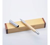 LACHIEVA LUX Elegante bolígrafo roller de madera de arce. Bonito bolígrafo con recambio Schneider de fabricación alemana. Bolígrafo de madera de lujo y el mejor regalo para hombres y mujeres (arce)