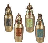 lachineuse - 4 Vasos canopos egipcios - Estatuillas Decorativas 21 cm