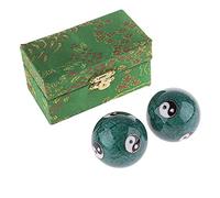 lachineuse Bolas de Salud de Qi Gong Chino, Verde, 10x5x5 cm