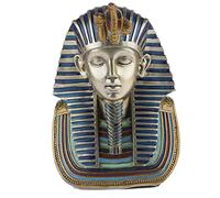 lachineuse - Busto del faraón Ramsés II de 18 cm - Decoración egipcia - Decoración de estatuilla de Egipto antiguo - Figura de estatua de Dios - Busto egipcio dorado - Idea de regalo original para