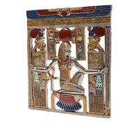 Lachineuse Cuadro Egipcio para Pared, 26,5 x 23,5 cm, Marco con faraones y jeroglíficos, artículo Decorativo de Egipto Antiguo, Idea de Regalo Original para decoración del hogar