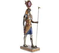 lachineuse - Estatua Ra de 31 cm - Dios egipcio - Figura decorativa egipcia - Figura de objeto egipcio - Cabeza de halcón de pájaro águila - Busto egipcio - Idea de regalo original decoración interior