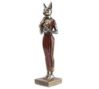 lachineuse - Estatuilla Bastet 31 cm - Diosa egipcia - Estatua decoración egipcia - Figura de Objeto Egipcio - Busto Egipcio - Idea de Regalo Original - Decoración Interior