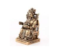 lachineuse - Estatuilla de Dios Tudigong - Divinidad china - Felicidad y fortuna - Objeto decorativo de resina - Dorado - 10,5 x 6,5 cm - Decoración Feng Shui Maison Bureau - Idea de regalo China Asia