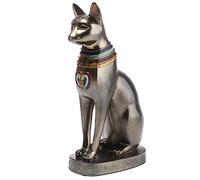 lachineuse - Estatuilla de la Gata egipcia Bastet, 19 cm - Diosa egipcia - Estatua Decorativa del Antiguo Egipto - Figura de Gata egipcia - Idea de Regalo Decorativa Original - Escultura de Dios