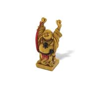 lachineuse - Estatuilla del Buda Sonriente de la Salud - Pequeña Estatua de Buda Dorado de 8 cm - Objeto Decorativo Zen de Feng Shui Chino - Idea de Regalo de Amuleto de la Suerte asiático Chino
