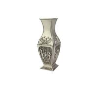 lachineuse - Jarrón Egipcio de 18 cm - Acero Color Plata - Objeto Decorativo de Egipto Antiguo - Anubis, Horus, ISIS alada, esfinge - Idea de Regalo de Recuerdo Egipto