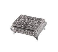 lachineuse - Joyero de faraón egipcio - Ramsés, Thoth, Anubis - 10 x 7 x 4 cm - Decoración del antiguo Egipto - Caja para guardar llaves, relojes - Idea de regalo decorativa - Urna - Color metal