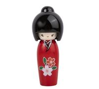lachineuse - Muñeca Kokeshi Japonesa Serenity Red 14,5 cm - Muñeca Japonesa de Madera, Kimono Flor de Cerezo - Figura Decorativa Japonesa - Kokeshi Tradicional Japonesa - Idea de Regalo Original