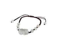 lachineuse Pulsera de color amarillo - PIXIU, talla única, Algodón algodón Jade, Jade