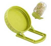 LACHT 1 Tapas Para Germinar, Tapa Germinadora Con Soporte Para Tarros De Boca Ancha. Rejilla Aérea Y Soporte Inclinado Para Fácil Drenaje. Cultiva Brotes De Judías, Alfalfa, Brócoli En Casa