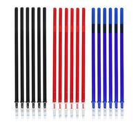 LACHT 24 Piezas Recambios Boligrafos Borrables,para Bolígrafos Legami,bolis legami,Recambios Borrables Canetas de Colores, Punta de 0,5 mm, Altura 13 cm,Tinta Térmica(3 colores)