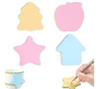 LACHT 400 Notas Adhesivas 73X73, Fáciles De Escribir, Formas De Árbol De Navidad, Estrella, Cabaña De Madera Y Casa, Para Escuela, Hogar, Oficina, Regalos De Navidad.