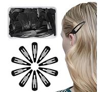 LACHT - 60 pinzas para el pelo para niñas, pinzas negras para mujer, pinzas metálicas, pasadores a presión, accesorios para el pelo, pasadores para niñas
