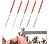 LACHT, juego de 5 limas y escofinas para madera, juego de limas de diamante, juego de limas de aguja de diamante, juego de limas de diamante, mini limas de aguja de diamante, mini limas de diamante