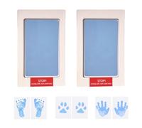 LACHT Kit Empreinte Pieds Et Mains Bébé Enfant Empreinte Clean Touch Tampons Bébé Empreinte De Main Empreinte De Pied Enfant Empreinte Nouveau-Nés Douche Cadeau Bebe Souvenir