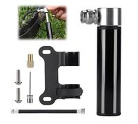 LACHT Pequeña Bomba De Aire para Bicicleta, Alta Presión, Portátil, 120 PSI, Ligera De Aluminio, con Soporte para Marco, para Bicicleta De Carretera, Montaña, Fútbol