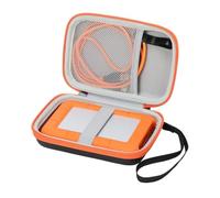 LaCie - Bolsa de almacenamiento para disco duro externo LaCie Rugged Mini de 1 TB, 2 TB, 4 TB, 5 TB, para Mac y PC y tarjetas SD con cable USB 3.0 2.0