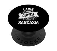 LACIE Cute Queen of Sarcasm LACIE Name PopSockets PopGrip Adhesivo