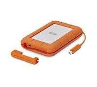 LaCie Rugged Thunderbolt USB-C - Disco Duro Externo portátil de 2 TB, Compatible con USB 3.0, Resistente al Agua, Resistente al Agua, estación de Trabajo para computadora Mac y PC, 1 Mes Adobe CC