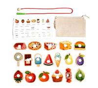 Lacing Beads, Threading Toys, Educational Sorting Activities for Ages 3+, Boys & Girls Learning Development Game, Wooden Preschool Kids Toy, Fine Motor Skills, Creative Play, 24.5x18x4cm