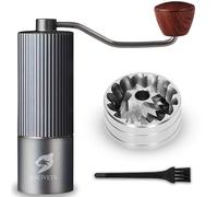 LACIVETA Molinillo Café Manual con Muela Cónica de Acero Inoxidable heptagonal, Molinillo Cafe Manual optimizado, Molino Cafe con Capacidad 20 Gr, Coffee Grinder.