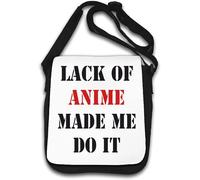 Lack of Anime Made me do it - Bolso de hombro, color blanco, White, Talla única