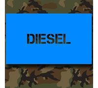 * lackiersc hablonen Pegatinas - Diesel US Army lackiersc hablonen Pegatinas Stencil Plantilla Depósito de combustible para Willys Jeep Dodge Humvee Vehículo Militar (7 cm de ancho) # A457
