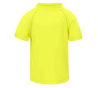 LACOFIA Camiseta de Baño de Manga Corta para Niños Traje de Baño Niño con Protección Solar Secado Rapido Amarillo 7-8 años(Etiqueta 8)
